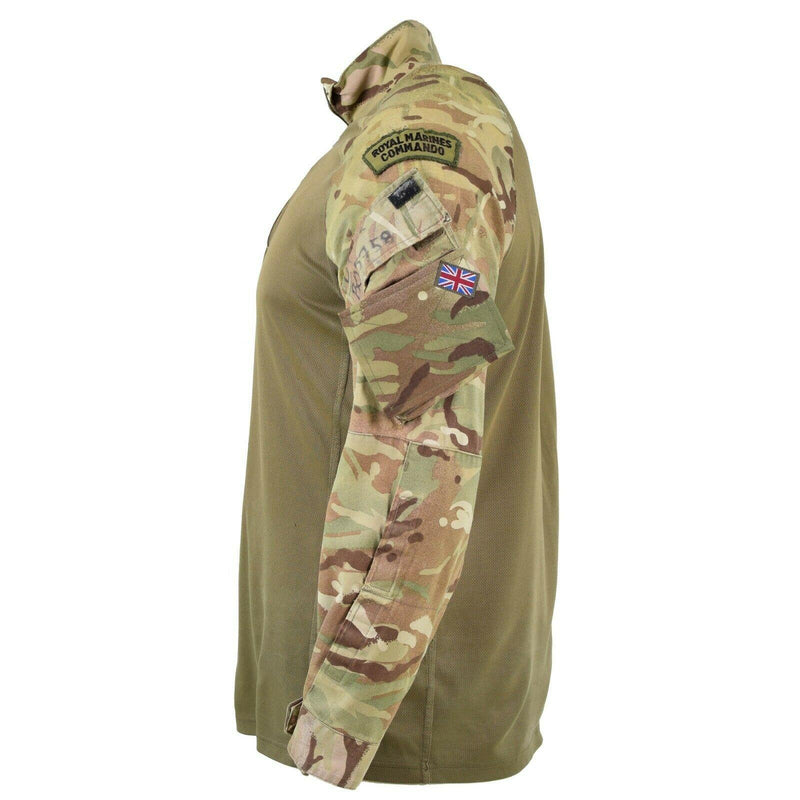 Sweat-shirt militaire camouflage britannique d'origine UBAC MTP pour sous-vêtements