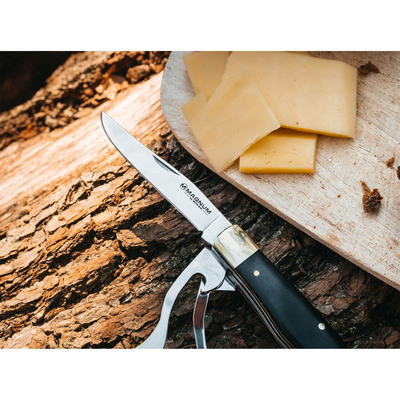 Couverts de poche BOKER Bon Appetite couteau cuillère fourchette 440A acier manche bois