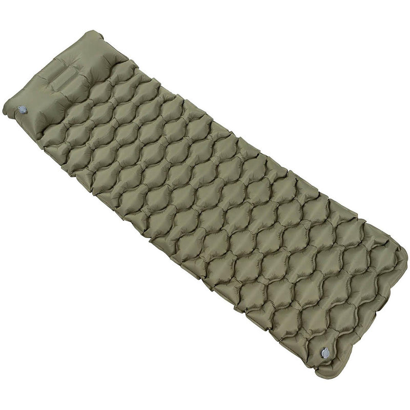 Matelas de couchage gonflable MFH, appui-tête, matelas de couchage enroulable, léger et imperméable
