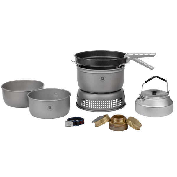 Ensemble de réchaud de camping d'extérieur Trangia en aluminium anodisé dur avec brûleur à combustible léger