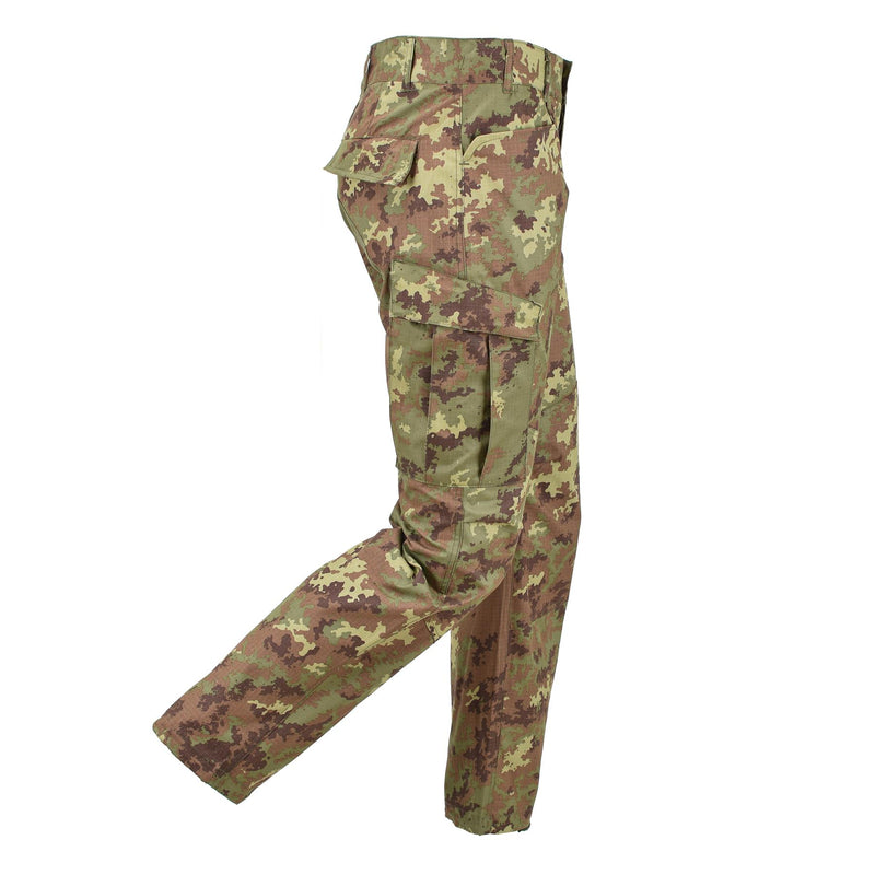Pantalon de combat militaire italien authentique pour troupes de campagne, pantalon BDU vegetato ripstop