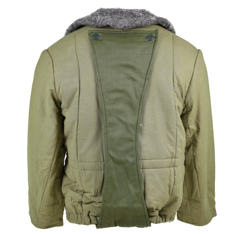 Véritable veste matelassée de l'armée hongroise M65 col en fourrure Parka chaude d'hiver NEUF