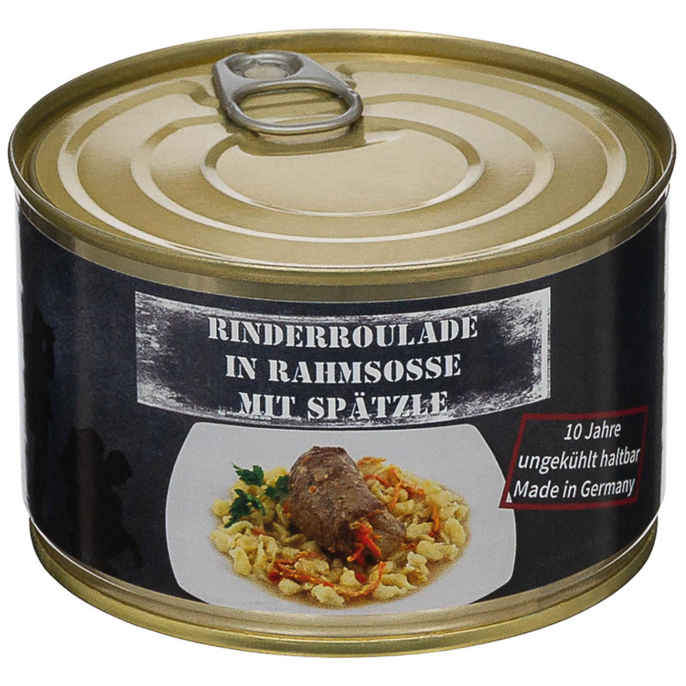 MFH Roulade de bœuf et nouilles en conserve 400 g Aliment d'urgence longue conservation Allemagne