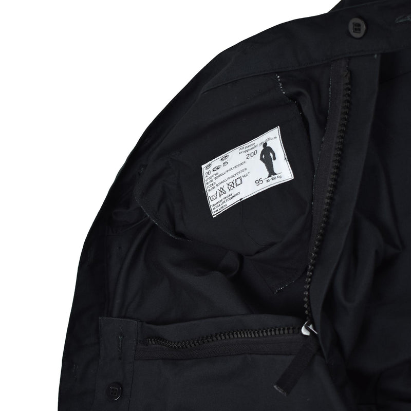 Pantalon de combat de campagne noir original de l'armée suédoise M90 ​​BDU neuf