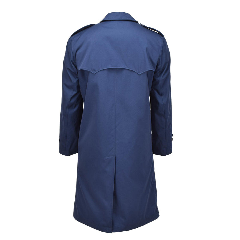 Imperméable pour homme d'origine néerlandaise, doublure matelassée, trench-coat bleu uni