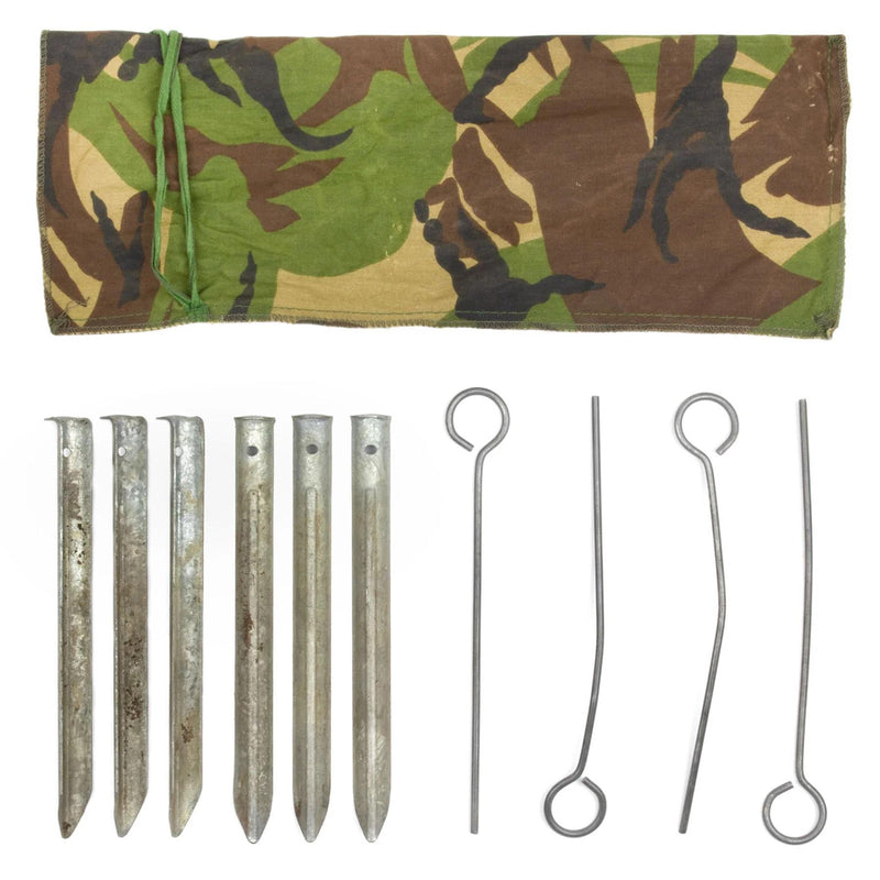 Tente de camouflage militaire néerlandaise originale DPM pour camping en plein air hydrofuge