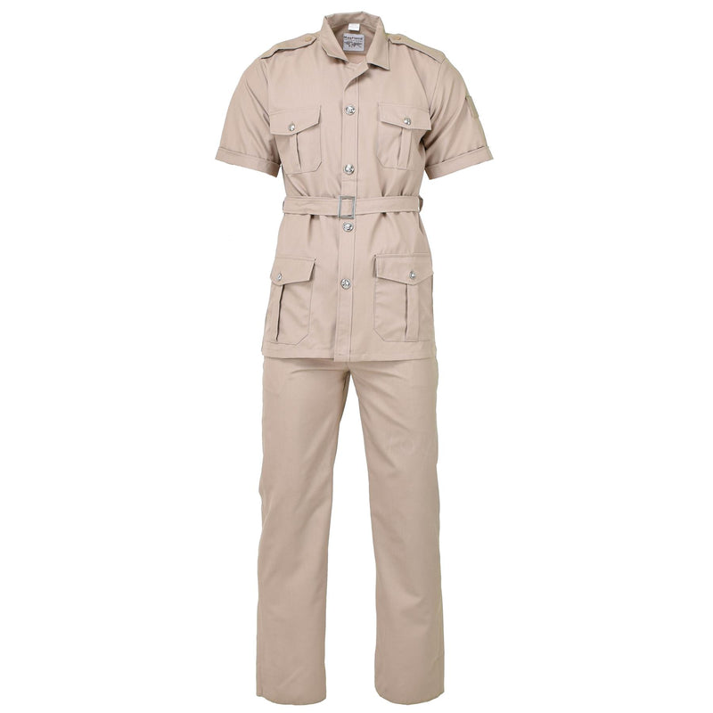 Chemises kaki originales de la légion étrangère militaire française à manches courtes NEUF