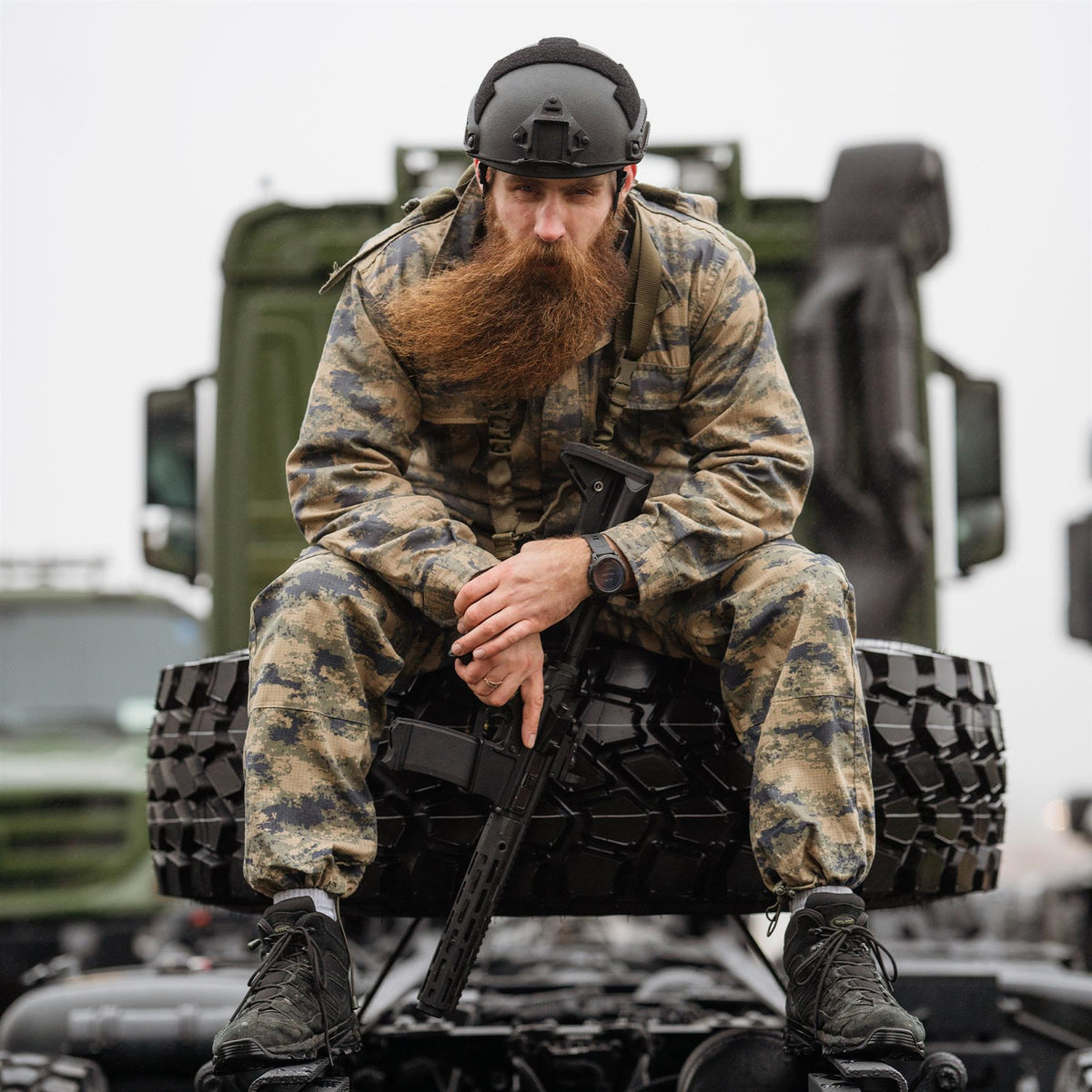 Parka camouflage numérique militaire turc d'origine avec doublure tactique ripstop durable
