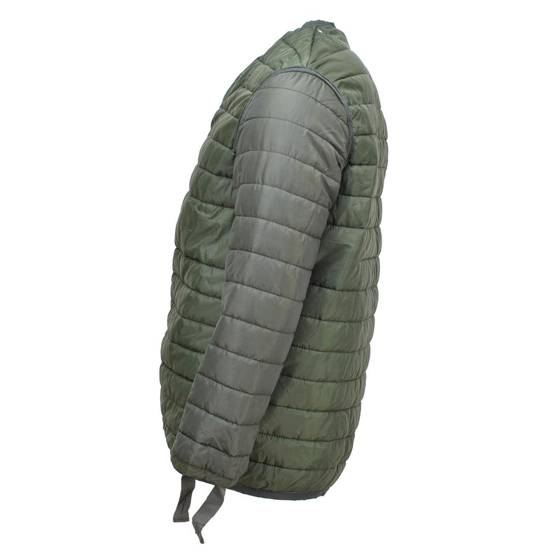 Veste de doublure originale de l'armée grecque M65 veste militaire chaude matelassée doublure verte