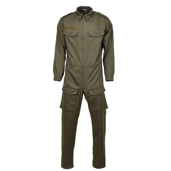 Combinaison de travail de mécanicien militaire autrichien authentique, combinaison de travail de tanker, olive, NEUF
