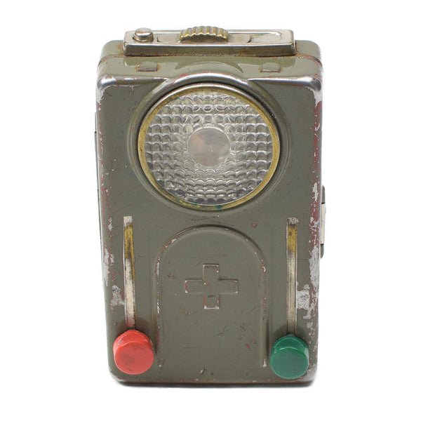 Lampe de signalisation militaire originale de l'armée suisse, lampe de poche de couleur verte et rouge, lampe de poche d'urgence