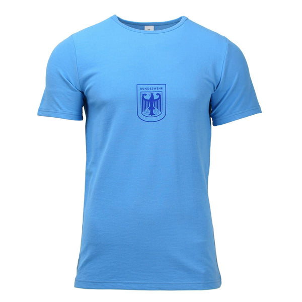 T-shirt de sport militaire Leo Kohler à manches courtes, chemises légères BW Eagle bleues