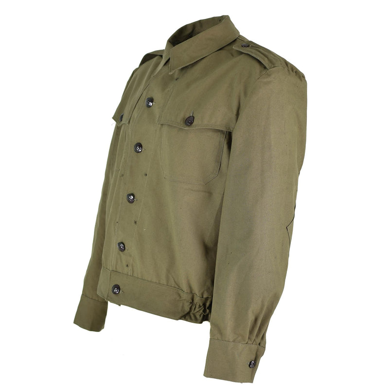Veste en toile originale des troupes de campagne de l'armée bulgare, édition OD des surplus militaires