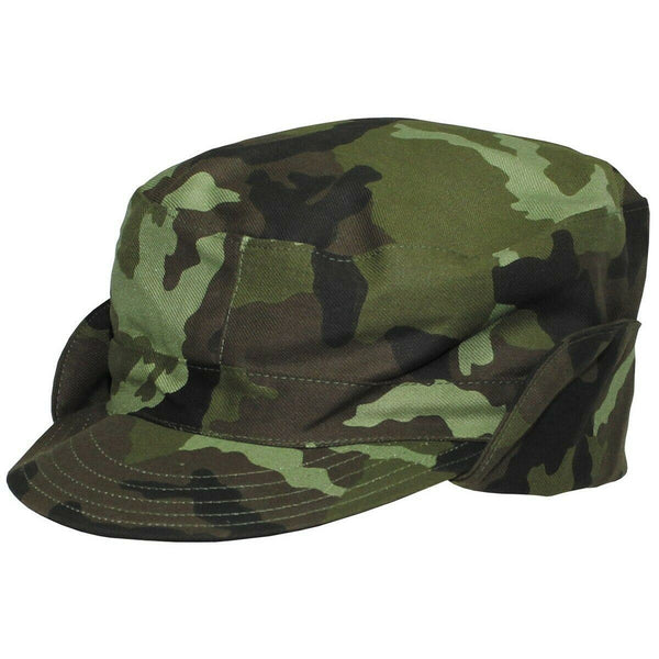 Casquette de combat de campagne originale de camouflage boisé M95 de l'armée tchèque, couvre-cou neuf