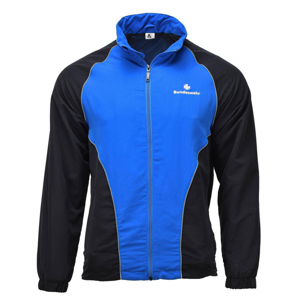 Authentique veste de survêtement militaire allemande Bundeswehr, chemises de sport, bleu noir