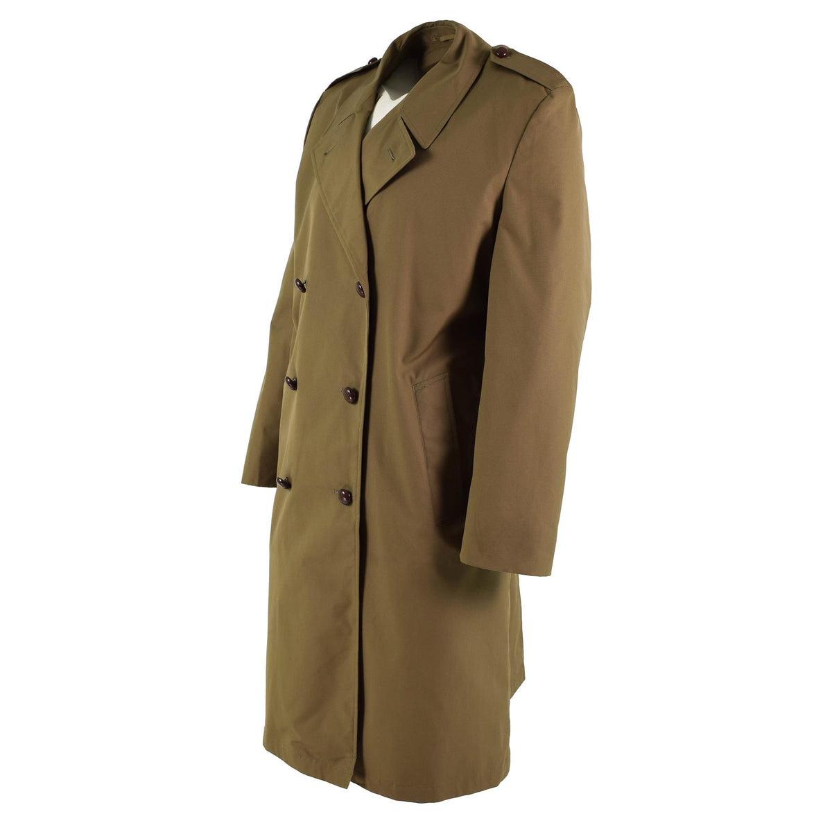 Trench-coat formel original de l'armée néerlandaise, manteau d'officier de surplus militaire marron NOUVEAU