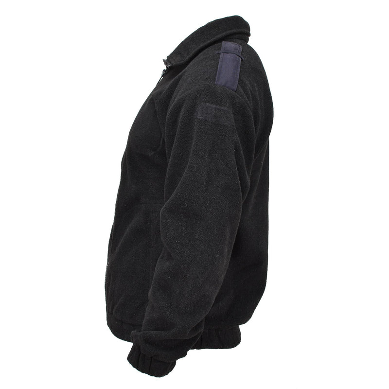 Veste polaire originale de la police militaire néerlandaise, pull chaud, pull d'hiver noir