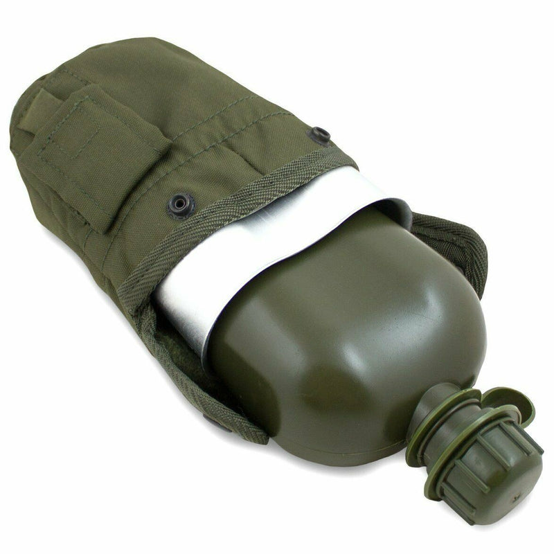 Bouteille d'eau M1 de style cantine de l'armée américaine avec couvercle et clips Alice de l'armée américaine