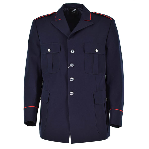 Véritable uniforme de la police militaire italienne, veste officielle d'officier bleu formel NEUF