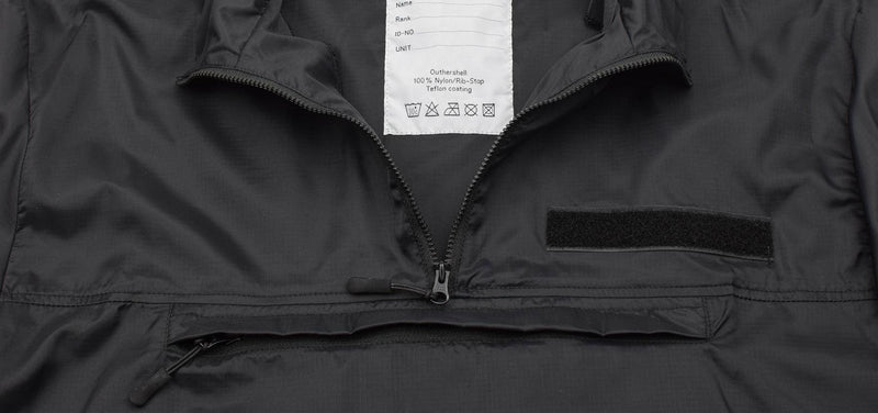 Chemise coupe-vent de marque TACGEAR noire légère pour camping, randonnée, extérieur, ripstop