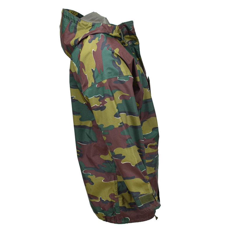 Veste imperméable militaire belge originale, camouflage puzzle, imperméable Seyntex