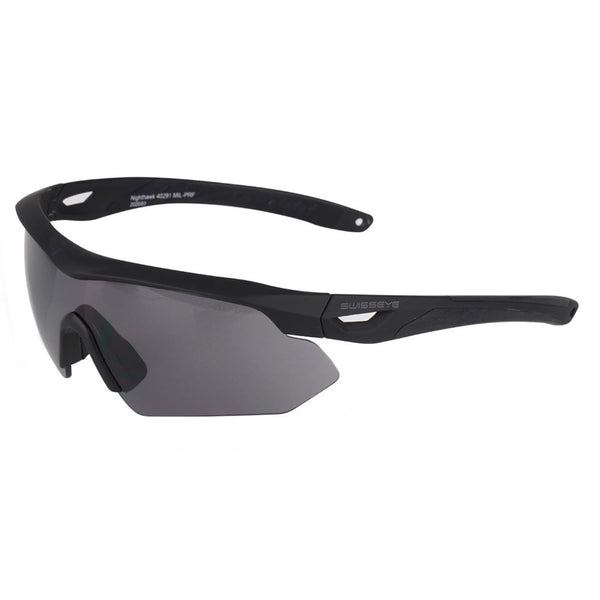 Lunettes de tir de sécurité SWISS EYE à angle réglable, lentilles 3 couleurs, étui tactique