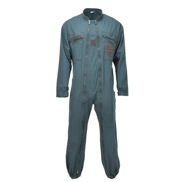 Combinaison de mécanicien double zip authentique de l'armée de l'air française Olive