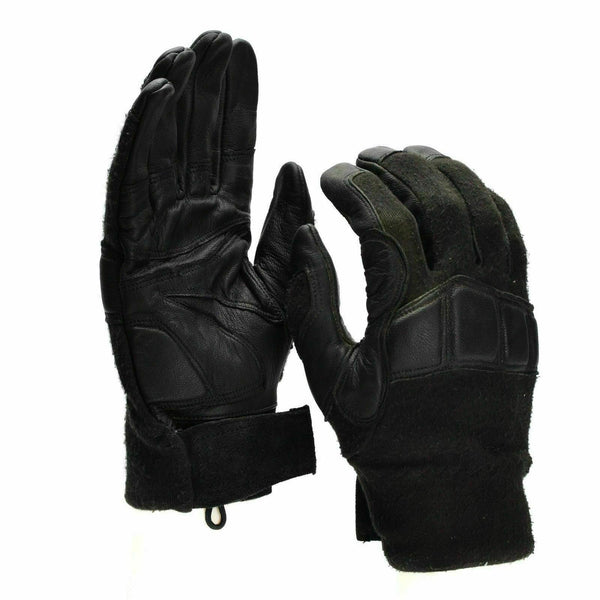 Gants tactiques de combat originaux de l'armée autrichienne Gants militaires en cuir Nomex