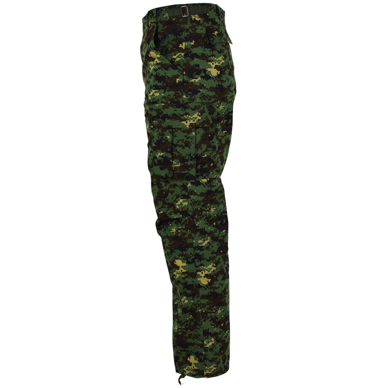 Pantalon militaire authentique de l'armée de Guinée-Bissau ripstop camouflage jungle neuf