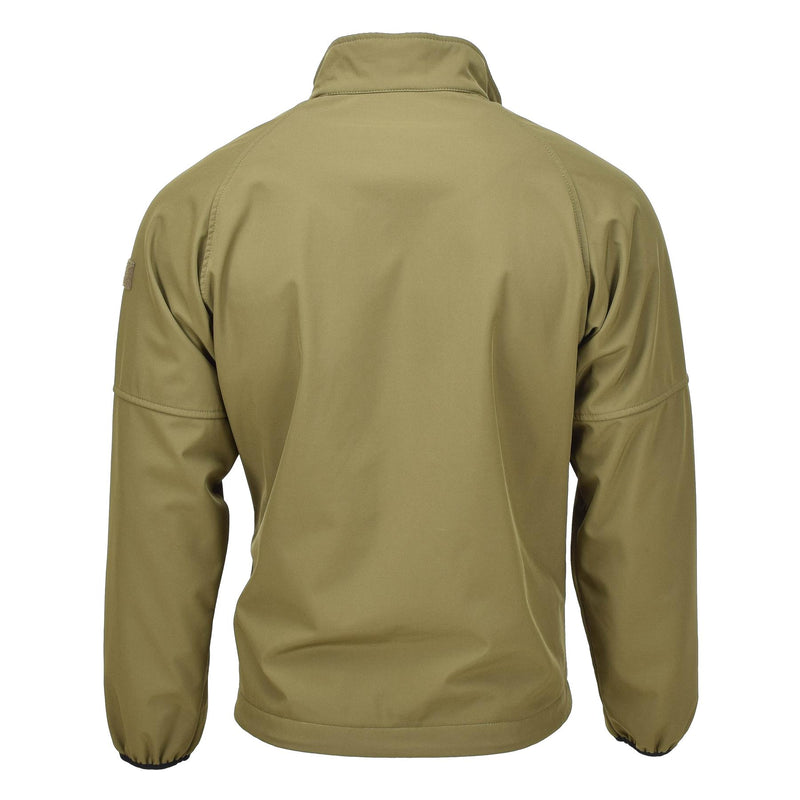 Veste softshell militaire néerlandaise originale avec poches zippées et aisselles ventilées olive