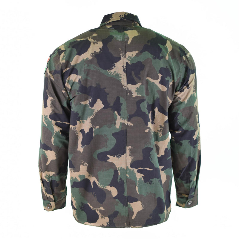 Véritable chemise de l'armée hongroise m90 camouflage 4 couleurs à manches longues militaire NEUF