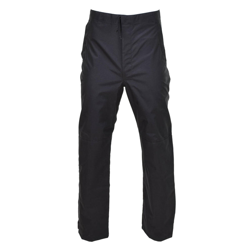Pantalon de pluie d'extérieur imperméable de la police métropolitaine britannique authentique noir