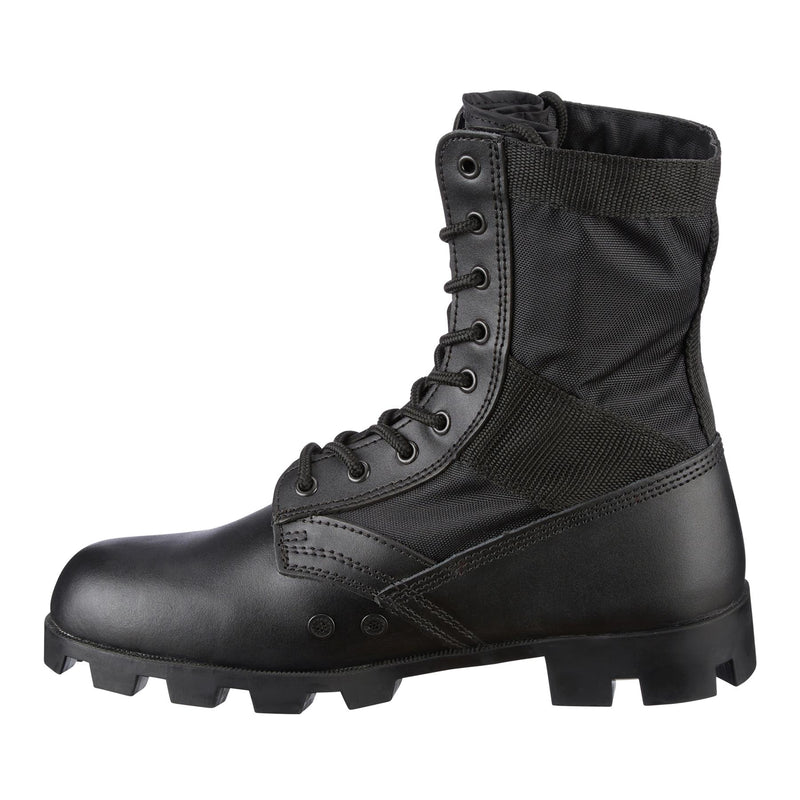 Véritables bottes de combat militaires PANAMA en cuir noir de l'armée américaine Jungle NEUF