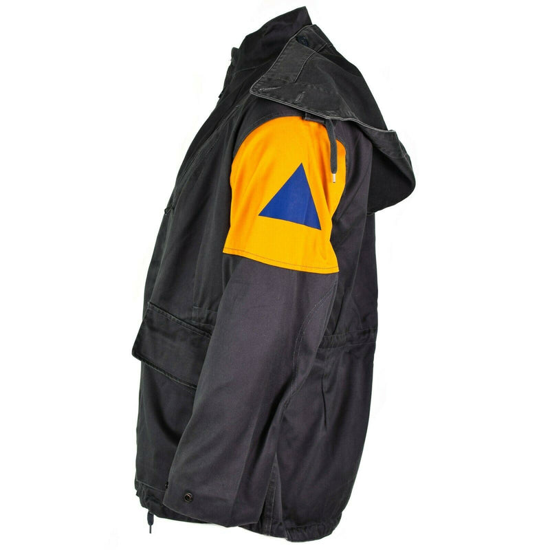 Veste de combat originale de l'armée danoise M84, surplus de terrain gris de la défense civile danoise
