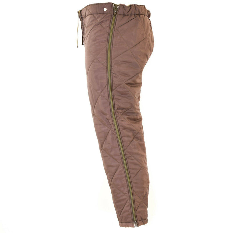 Véritables doublures de pantalon de l'armée autrichienne Pantalons thermiques plus chauds vert olive