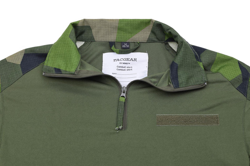 Chemises de combat de style militaire suédois de marque TACGEAR, sous-vêtements camouflage à éclats de terrain