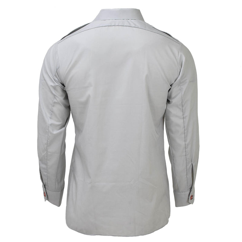 Chemises classiques originales de l'armée autrichienne, uniforme léger à manches longues, gris, NEUF