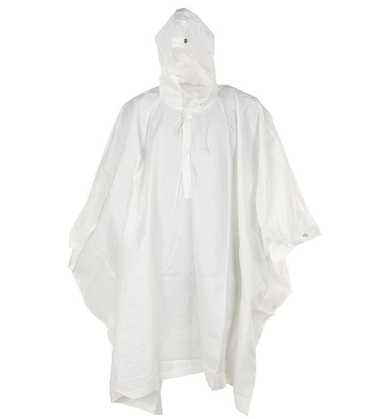 Véritable cape à capuche poncho camouflage blanc de l'armée suisse d'hiver camouflage militaire NEUF