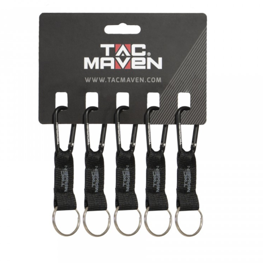 Pentagone Tactique 5mm Mousquetons En Aluminium Clips 5 Pack Camping En Plein Air Porte-clés
