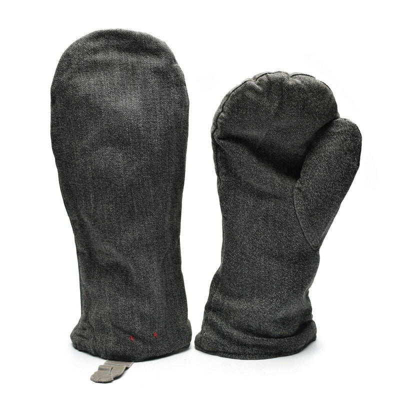 Mitaines d'hiver originales de l'armée suisse avec doublure en flanelle Gantelets militaires