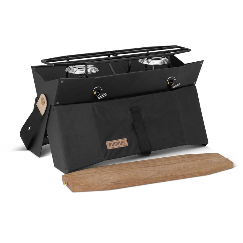 Réchaud de camping Primus Onja, cuisson en plein air, double brûleur, ustensiles de cuisine compacts et portables