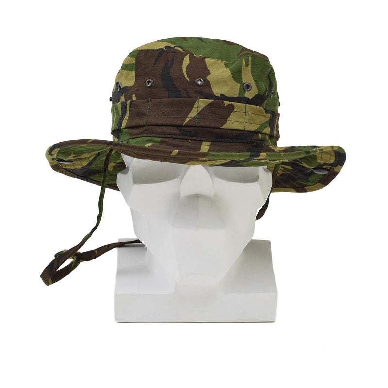 Véritable chapeau de boonie militaire néerlandais DPM camouflage Panama chapeau à rabat de cou à large bord NEUF