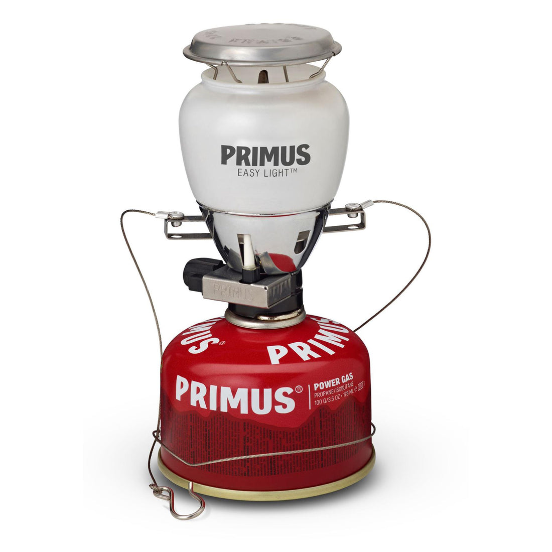 Lanterne à gaz Primus EasyLight 490 lumens Camping Randonnée Lampe extérieure en verre