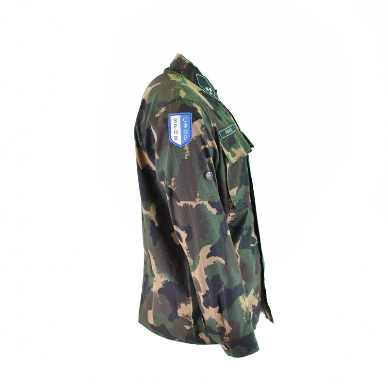 Véritable chemise de l'armée hongroise m90 camouflage 4 couleurs à manches longues militaire NEUF