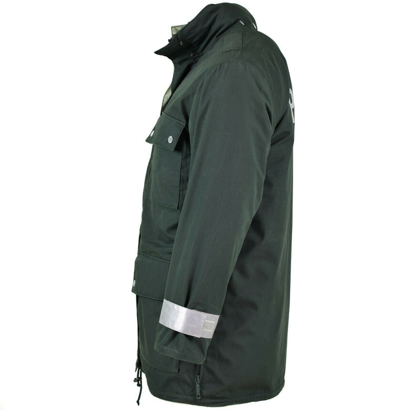 Véritable veste de police allemande GoreTex verte imperméable BGS Parka Border Guard
