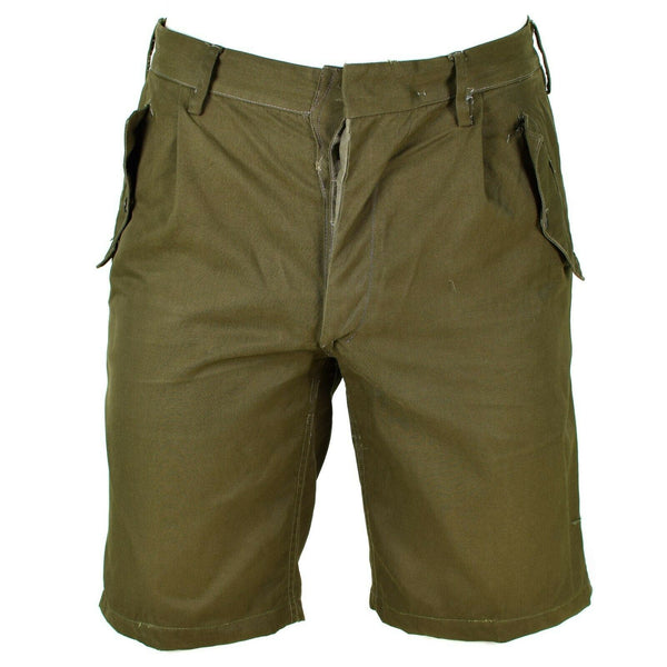 Véritable short militaire italien Olive Chino Bermuda militaire de campagne vintage BDU
