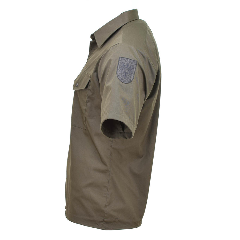 Chemise de combat légère originale de l'armée autrichienne M65 à manches courtes Olive BDU NEUF