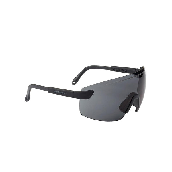 Lunettes de protection pour les yeux de tir SWISS EYE, verres larges antibuée noirs, lunettes UV400