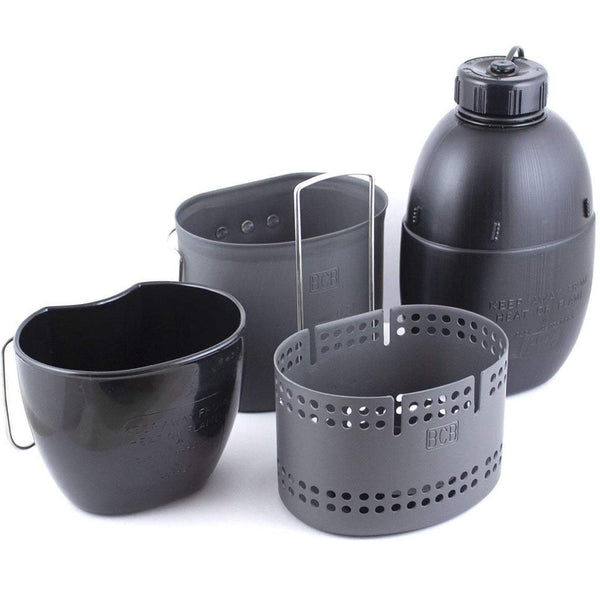 Ensemble de cuisine BCB Mk2 The Crusader 6 pièces, allume-feu, réchaud, tasse, cantine, pochette, OTAN