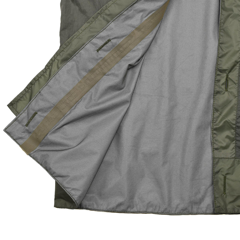 Veste de pluie militaire néerlandaise originale, imperméable, coutures étanchées, combat, olive